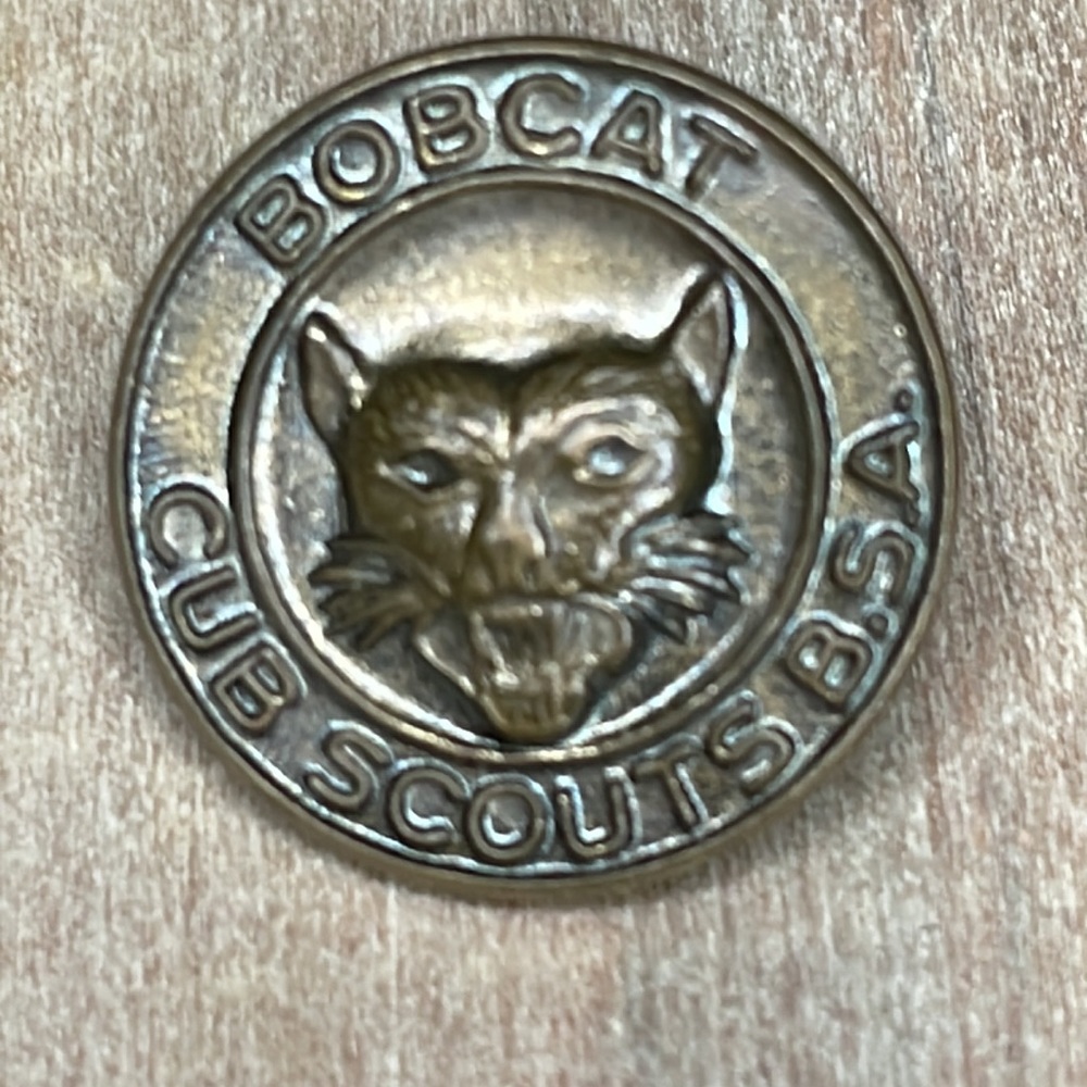 Vintage BSA Boy Scouts Bobcat Lapel Pin